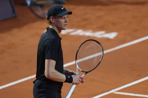 Rome, Italy 05 15 2025: Quarterfinal, men s singles, match Jannik Sinner (ITA) wins against Casper Ruud (NOR) during the Internazionali BNL d Italia 2025 ATP, Tennis Herren Masters Men s 1000 circuit in Rome at the Foro Italico.  Copyright: xmarcoxiacobuccix xipa-agency.netx xmarcoxiacobuccix 0818637314st