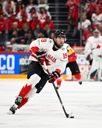 Canadas Adam Fantilli during the IIHF Ice Hockey World Championship group A match between Canada and Austria at Avicii Arena in Stockholm, Sweden, on May 15, 2025 STOCKHOLM SWEDEN x10040x  Copyright: xAndersxWiklund TTx ICE HOCKEY WC CANADA-AUSTRIA