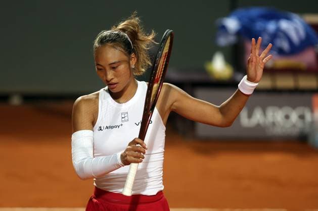 Rome, Italy 05 15 2025: Semifinals, women s singles, match Gauff Coco (USA) rank 3 against Qinwen Zheng (CHN) rank 8 during the Internazionali BNL d Italia 2025 WTA, Tennis Damen Masters 1000 women s circuit in Rome at the Foro Italico.  Copyright: xmarcoxiacobuccix xipa-agency.netx xmarcoxiacobuccix 0818649251st