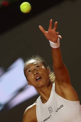Rome, Italy 05 15 2025: Semifinals, women s singles, match Gauff Coco (USA) rank 3 against Qinwen Zheng (CHN) rank 8 during the Internazionali BNL d Italia 2025 WTA, Tennis Damen Masters 1000 women s circuit in Rome at the Foro Italico.  Copyright: xmarcoxiacobuccix xipa-agency.netx xmarcoxiacobuccix 0818649314st