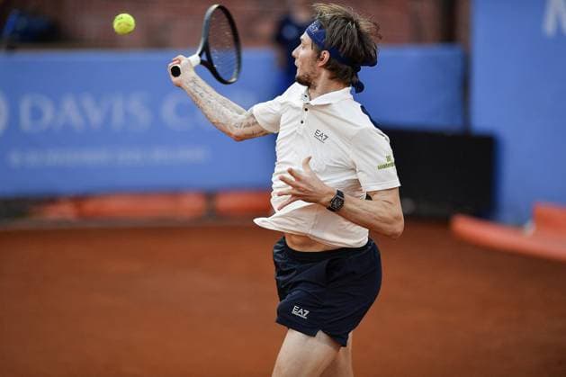TENNIS - Internazionali di Tennis - Piemonte Open Intesa Sanpaolo Italy, Turin 14th May 2025 ATP, Tennis Herren Challenger 175 Piemonte Open Intesa Sanpaolo, Sporting Press Club (Turin) Alexander Bublik (Kaz) Vs Federico Arnaboldi (Ita) 0-6 6-3 6-3 Turin Italy  Copyright: xIPAxSport ABACAx