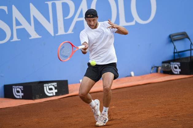 TENNIS - Internazionali di Tennis - Piemonte Open Intesa Sanpaolo Italy, Turin 14th May 2025 ATP, Tennis Herren Challenger 175 Piemonte Open Intesa Sanpaolo, Sporting Press Club (Turin) Alexander Bublik (Kaz) Vs Federico Arnaboldi (Ita) 0-6 6-3 6-3 Turin Italy  Copyright: xIPAxSport ABACAx