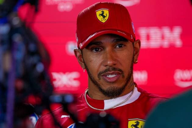 May 15, 2025, Imola, Bo, ITALY: Lewis Hamilton (GBR) - Scuderia Ferrari - Ferrari SF-25 - Ferrari during Formula 1 AWS Gran Premio del Made in Italy e dell Emilia Romagna 2025 - Autodromo Enzo e Dino Ferrari, Imola (BO) Italy from 15th to 18th May 2025, Imola ITALY - ZUMAm217 20250515_zsp_m217_127 Copyright: xAlessioxDexMarcox