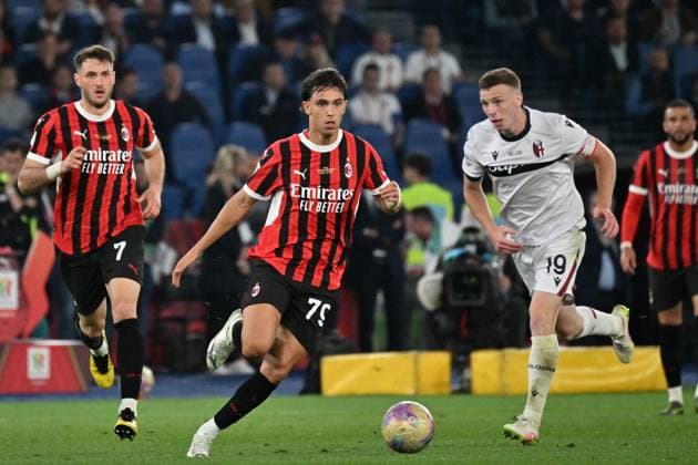 Joao Felix during the Italian Cup Final championship Serie A 2024-2025 football match between Milan and Bologna Olimpico stadium, Italy (Felice De Martino SPP) Copyright: xFelicexDexMartino SPPx spp-en-FeDeMa-DMF_0122