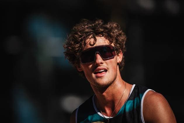 Beach volleyball men Allianz German Beach Tour 2025 Tourstop Düsseldorf 15 05 2025 Hennes Nissen Düsseldorf Robert Lehr Ufer North Rhine-Westphalia Germany