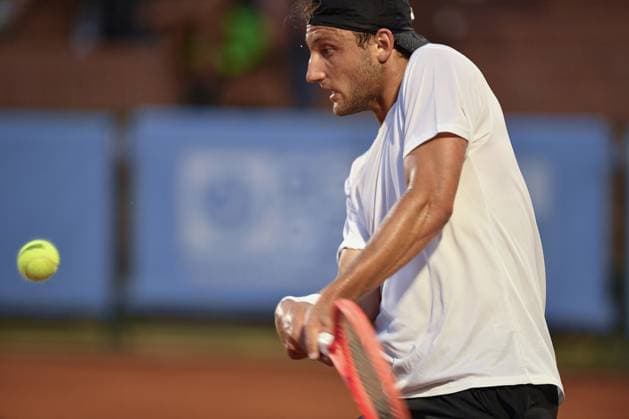 Italy, Turin 14th May 2025 ATP, Tennis Herren Challenger 175 Piemonte Open Intesa Sanpaolo, Sporting Press Club (Turin) Alexander Bublik (Kaz) Vs Federico Arnaboldi (Ita) 0-6 6-3 6-3  Copyright: xTonelloxAbozzi IPAxSportx xipa-agency.netx xx IPA_57746291 IPA_Agency_IPA57746291