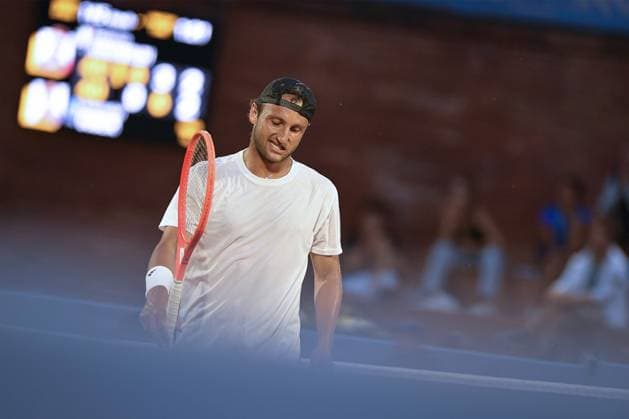 Italy, Turin 14th May 2025 ATP, Tennis Herren Challenger 175 Piemonte Open Intesa Sanpaolo, Sporting Press Club (Turin) Alexander Bublik (Kaz) Vs Federico Arnaboldi (Ita) 0-6 6-3 6-3  Copyright: xTonelloxAbozzi IPAxSportx xipa-agency.netx xx IPA_57746294 IPA_Agency_IPA57746294