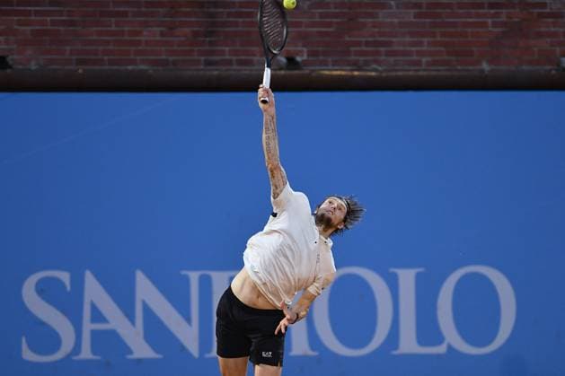 TENNIS - Internazionali di Tennis - Piemonte Open Intesa Sanpaolo Italy, Turin 14th May 2025 ATP, Tennis Herren Challenger 175 Piemonte Open Intesa Sanpaolo, Sporting Press Club (Turin) Alexander Bublik (Kaz) Vs Federico Arnaboldi (Ita) 0-6 6-3 6-3 Turin Italy  Copyright: xIPAxSport ABACAx