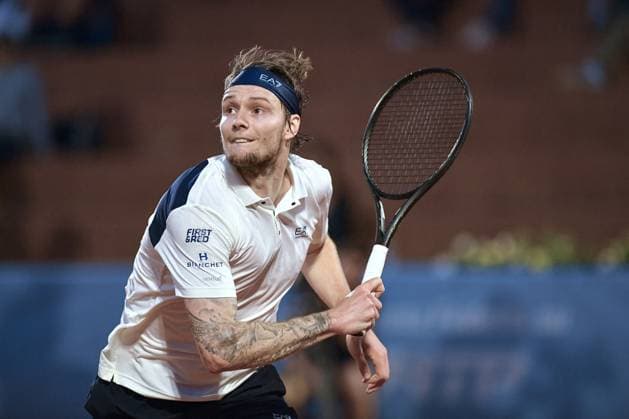 TENNIS - Internazionali di Tennis - Piemonte Open Intesa Sanpaolo Italy, Turin 14th May 2025 ATP, Tennis Herren Challenger 175 Piemonte Open Intesa Sanpaolo, Sporting Press Club (Turin) Alexander Bublik (Kaz) Vs Federico Arnaboldi (Ita) 0-6 6-3 6-3 Turin Italy  Copyright: xIPAxSport ABACAx