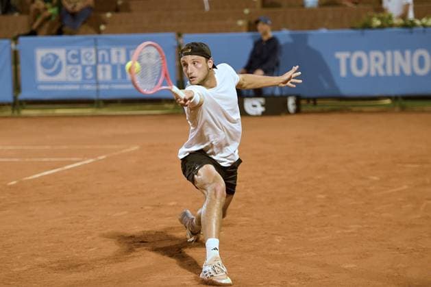 TENNIS - Internazionali di Tennis - Piemonte Open Intesa Sanpaolo Italy, Turin 14th May 2025 ATP, Tennis Herren Challenger 175 Piemonte Open Intesa Sanpaolo, Sporting Press Club (Turin) Alexander Bublik (Kaz) Vs Federico Arnaboldi (Ita) 0-6 6-3 6-3 Turin Italy  Copyright: xIPAxSport ABACAx