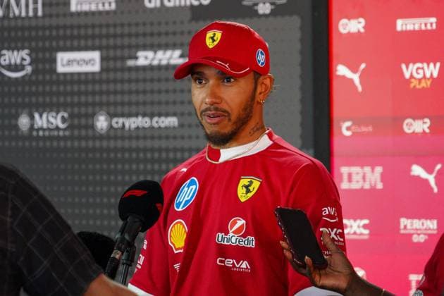 May 15, 2025, Imola, Bo, ITALY: Lewis Hamilton (GBR) - Scuderia Ferrari - Ferrari SF-25 - Ferrari during Formula 1 AWS Gran Premio del Made in Italy e dell Emilia Romagna 2025 - Autodromo Enzo e Dino Ferrari, Imola (BO) Italy from 15th to 18th May 2025, Imola ITALY - ZUMAm217 20250515_zsp_m217_078 Copyright: xAlessioxDexMarcox