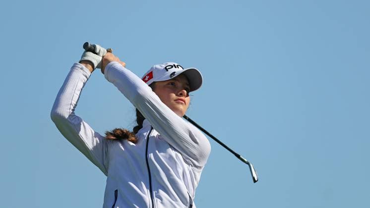 REPRO FREE *PRESS RELEASE NO REPRODUCTION FEE* EDITORIAL USE ONLY Flogas Irish Girl s Amateur Open Championship, Corrstown Golf Club, Dublin 16 5 2025 Liliya Favre Liliya Favre 16 5 2025  Copyright: x INPHO RyanxByrnex RB1_7129
