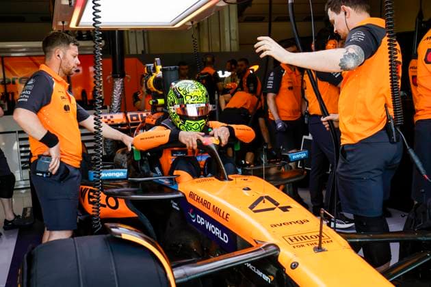 F1 - EMILIA ROMAGNA GRAND PRIX 2025 NORRIS Lando (gbr), McLaren F1 Team MCL39, portrait during the Formula 1 AWS Gran Premio del Made in Italy e Dell™Emilia-Romagna 2025, Emilia Romagna Grand Prix 2025, 7th round of the 2025 FIA Formula One World Championship, WM, Weltmeisterschaft from May 16 to 18, 2025 on the Autodromo Internazionale Enzo e Dino Ferrari, in Imola, Italy - ImolaItaly  Copyright: xJavierxJimenezx