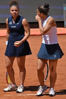 Internazionali BNL d Italia Jasmine Paolini, Sara Errani during the Internazionali BNL d Italia 2025 at Foro Italico, Italy, May 16th, 2025 Imago-Images Emmefoto Copyright: xImago-Images Emmefotox