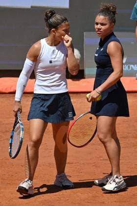 Internazionali BNL d Italia Jasmine Paolini, Sara Errani during the Internazionali BNL d Italia 2025 at Foro Italico, Italy, May 16th, 2025 Imago-Images Emmefoto Copyright: xImago-Images Emmefotox