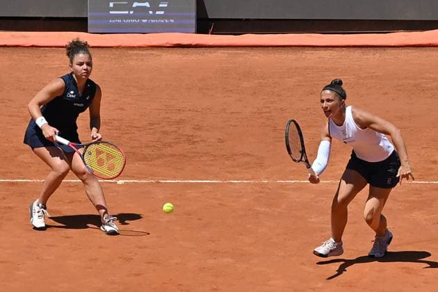Internazionali BNL d Italia Jasmine Paolini, Sara Errani during the Internazionali BNL d Italia 2025 at Foro Italico, Italy, May 16th, 2025 Imago-Images Emmefoto Copyright: xImago-Images Emmefotox