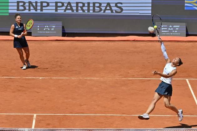 Internazionali BNL d Italia Jasmine Paolini, Sara Errani during the Internazionali BNL d Italia 2025 at Foro Italico, Italy, May 16th, 2025 Imago-Images Emmefoto Copyright: xImago-Images Emmefotox