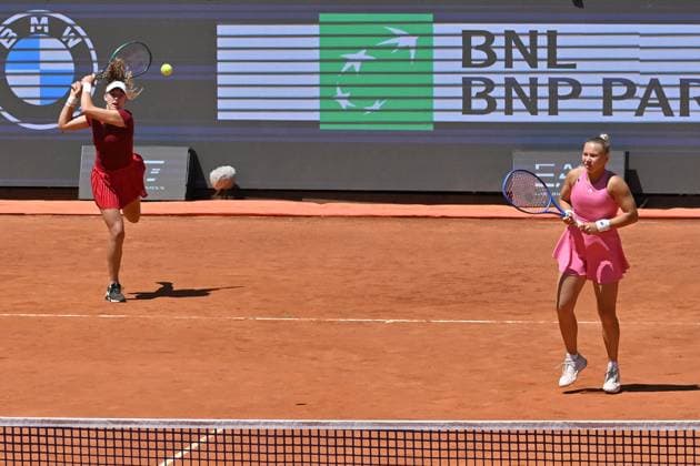 Internazionali BNL d Italia Mirra Andreeva,Diana Shnaider during the Internazionali BNL d Italia 2025 at Foro Italico, Italy, May 16th, 2025 Imago-Images Emmefoto Copyright: xImago-Images Emmefotox