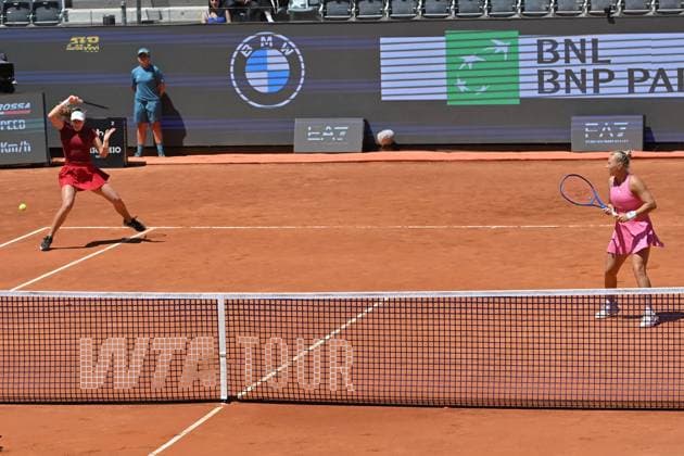 Internazionali BNL d Italia Mirra Andreeva,Diana Shnaider during the Internazionali BNL d Italia 2025 at Foro Italico, Italy, May 16th, 2025 Imago-Images Emmefoto Copyright: xImago-Images Emmefotox