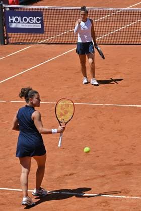Internazionali BNL d Italia Jasmine Paolini, Sara Errani during the Internazionali BNL d Italia 2025 at Foro Italico, Italy, May 16th, 2025 Imago-Images Emmefoto Copyright: xImago-Images Emmefotox