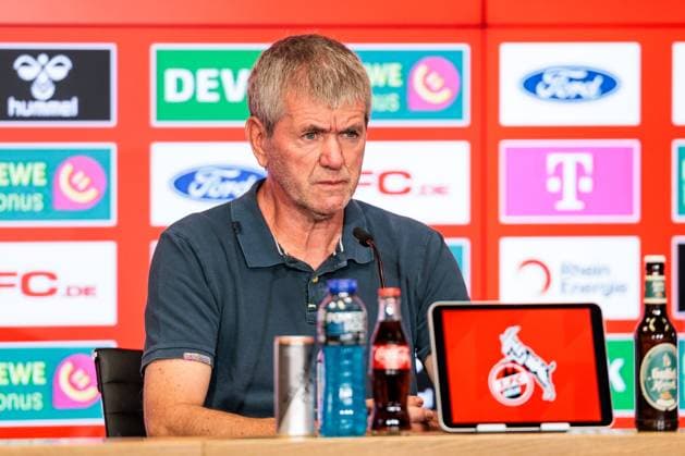 2 Soccer Bundesliga 1 FC Cologne Press Conference 16 05 2025 Friedhelm Funkel Coach 1 FC Cologne 2 Soccer Bundesliga Press Conference 1 FC Cologne Cologne, RheinEnergiestadion, 16 05 2025 Copyright: xBEAUTIFULxSPORTS Wunderlx