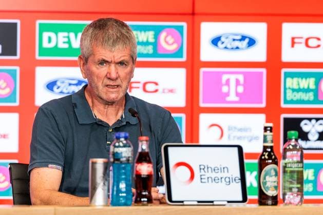 2 Soccer Bundesliga 1 FC Cologne Press Conference 16 05 2025 Friedhelm Funkel Coach 1 FC Cologne 2 Soccer Bundesliga Press Conference 1 FC Cologne Cologne, RheinEnergiestadion, 16 05 2025 Copyright: xBEAUTIFULxSPORTS Wunderlx