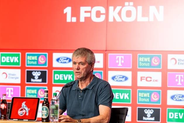 2 Soccer Bundesliga 1 FC Cologne Press Conference 16 05 2025 Friedhelm Funkel Coach 1 FC Cologne 2 Soccer Bundesliga Press Conference 1 FC Cologne Cologne, RheinEnergiestadion, 16 05 2025 Copyright: xBEAUTIFULxSPORTS Wunderlx