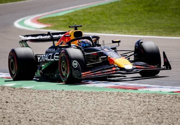 IMOLA - Max Verstappen (Red Bull Racing) during the first free practice session at the Autodromo Internazionale Enzo e Dino Ferrari ahead of the Emilia-Romagna Grand Prix. ANP SEM VAN DER WAL xVIxANPxSportx xxANPxIVx 527649614 originalFilename: 527649614.jpg