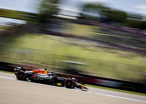 IMOLA - Max Verstappen (Red Bull Racing) during the first free practice session at the Autodromo Internazionale Enzo e Dino Ferrari ahead of the Emilia-Romagna Grand Prix. ANP SEM VAN DER WAL xVIxANPxSportx xxANPxIVx 527652580 originalFilename: 527652580.jpg