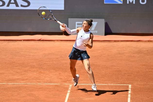 Sara Errani (ITA) and Jasmine Paolini (ITA) in action against Diana Shnaider (RUS) and Mirra Andreeva (RUS) during the Internazionali BNL d Italia Day Twelve at Foro Italico on May 15, 2025 in Rome, Italy.  Copyright: xDomenicoxCippitelli IPAxSportx xipa-agency.netx xx IPA_57774048 IPA_Agency_IPA57774048