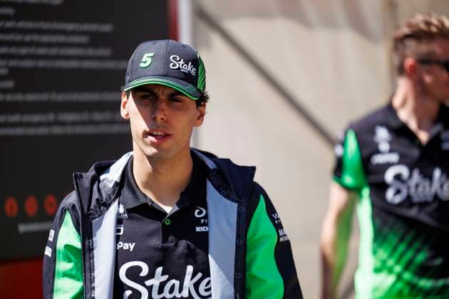 16th May 2025; Autodromo Enzo e Dino Ferrari, Imola, Italy; FIA Formula 1 Emilia Romagna Grand Prix 2025; Free Practice Day; Number 5 Kick Sauber driver Gabriel Bortoleto arrives at the track for the Emilia Romagna Formula 1  ActionPlus12788219 StephenxBlackberry