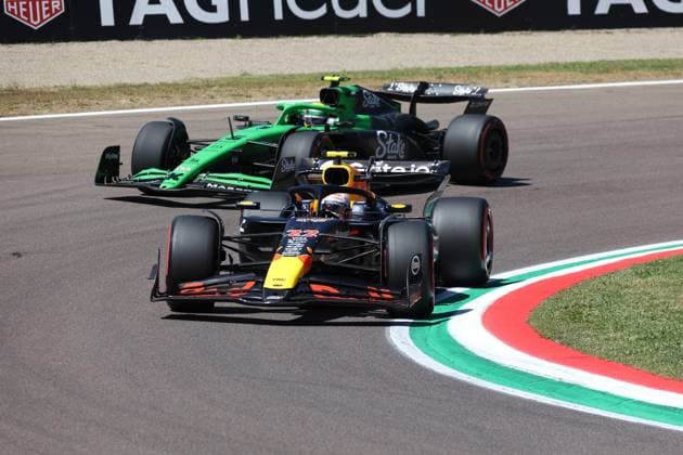 16 05 2025, Autodromo Enzo e Dino Ferrari, Imola, Formula 1 Grand Prix Emilia Romagna 2025 ,in the picture Yuki Tsunoda JPN , Oracle Red Bull Racing, Gabriel Bortoleto BRA , Stake F1 Team Kick Sauber Photo by Alessandro Martellotta Hasan Bratic DeFodi Images
