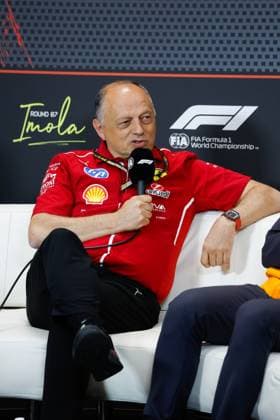 F1 - EMILIA ROMAGNA GRAND PRIX 2025 VASSEUR FrÃ dÃ ric (fra), Team Principal & General Manager of the Scuderia Ferrari, portrait during the Formula 1 AWS Gran Premio del Made in Italy e Dell™Emilia-Romagna 2025, Emilia Romagna Grand Prix 2025, 7th round of the 2025 FIA Formula One World Championship, WM, Weltmeisterschaft from May 16 to 18, 2025 on the Autodromo Internazionale Enzo e Dino Ferrari, in Imola, Italy - ImolaItaly  Copyright: xJavierxJimenezx