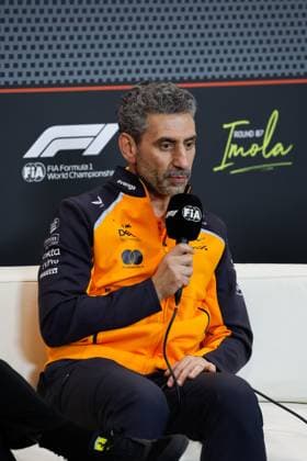 F1 - EMILIA ROMAGNA GRAND PRIX 2025 STELLA Andrea (ita), Team Principal of McLaren F1 Team, portrait during the Formula 1 AWS Gran Premio del Made in Italy e Dell™Emilia-Romagna 2025, Emilia Romagna Grand Prix 2025, 7th round of the 2025 FIA Formula One World Championship, WM, Weltmeisterschaft from May 16 to 18, 2025 on the Autodromo Internazionale Enzo e Dino Ferrari, in Imola, Italy - ImolaItaly  Copyright: xJavierxJimenezx