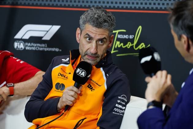 F1 - EMILIA ROMAGNA GRAND PRIX 2025 STELLA Andrea (ita), Team Principal of McLaren F1 Team, portrait during the Formula 1 AWS Gran Premio del Made in Italy e Dell™Emilia-Romagna 2025, Emilia Romagna Grand Prix 2025, 7th round of the 2025 FIA Formula One World Championship, WM, Weltmeisterschaft from May 16 to 18, 2025 on the Autodromo Internazionale Enzo e Dino Ferrari, in Imola, Italy - ImolaItaly  Copyright: xJavierxJimenezx