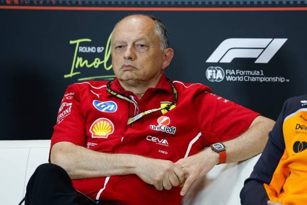 F1 - EMILIA ROMAGNA GRAND PRIX 2025 VASSEUR FrÃ dÃ ric (fra), Team Principal & General Manager of the Scuderia Ferrari, portrait during the Formula 1 AWS Gran Premio del Made in Italy e Dell™Emilia-Romagna 2025, Emilia Romagna Grand Prix 2025, 7th round of the 2025 FIA Formula One World Championship, WM, Weltmeisterschaft from May 16 to 18, 2025 on the Autodromo Internazionale Enzo e Dino Ferrari, in Imola, Italy - ImolaItaly  Copyright: xJavierxJimenezx