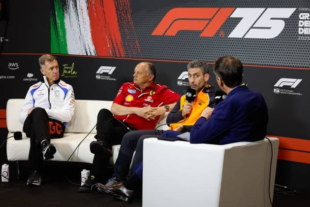F1 - EMILIA ROMAGNA GRAND PRIX 2025 STELLA Andrea (ita), Team Principal of McLaren F1 Team, portrait during the Formula 1 AWS Gran Premio del Made in Italy e Dell™Emilia-Romagna 2025, Emilia Romagna Grand Prix 2025, 7th round of the 2025 FIA Formula One World Championship, WM, Weltmeisterschaft from May 16 to 18, 2025 on the Autodromo Internazionale Enzo e Dino Ferrari, in Imola, Italy - ImolaItaly  Copyright: xJavierxJimenezx