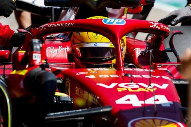 F1 - EMILIA ROMAGNA GRAND PRIX 2025 44 HAMILTON Lewis (gbr), Scuderia Ferrari SF-25, during the Formula 1 AWS Gran Premio del Made in Italy e Dell™Emilia-Romagna 2025, Emilia Romagna Grand Prix 2025, 7th round of the 2025 FIA Formula One World Championship, WM, Weltmeisterschaft from May 16 to 18, 2025 on the Autodromo Internazionale Enzo e Dino Ferrari, in Imola, Italy - ImolaItaly  Copyright: xJavierxJimenezx