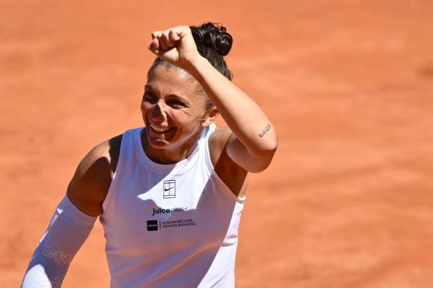 Sara Errani (ITA) and Jasmine Paolini (ITA) in action against Diana Shnaider (RUS) and Mirra Andreeva (RUS) during the Internazionali BNL d Italia Day Twelve at Foro Italico on May 15, 2025 in Rome, Italy.  Copyright: xDomenicoxCippitelli IPAxSportx xipa-agency.netx xx IPA_57776302 IPA_Agency_IPA57776302