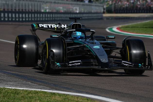 Formula 1 Grand Prix Emilia Romagna 2025 16 05 2025, Autodromo Enzo e Dino Ferrari, Imola, Formula 1 Grand Prix Emilia Romagna 2025 ,in the picture George Russell GBR , Mercedes AMG Petronas Formula One Team nordphotoxGmbHx xBratic nph00250
