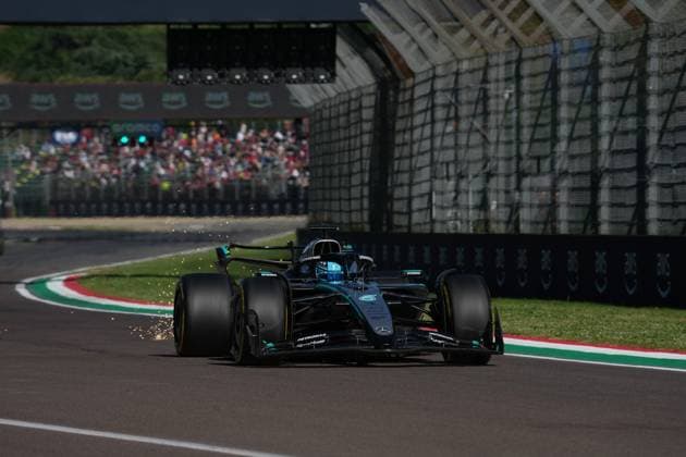 Formula 1 Grand Prix Emilia Romagna 2025 16 05 2025, Autodromo Enzo e Dino Ferrari, Imola, Formula 1 Grand Prix Emilia Romagna 2025 ,in the picture George Russell GBR , Mercedes AMG Petronas Formula One Team nordphotoxGmbHx xBratic nph00250