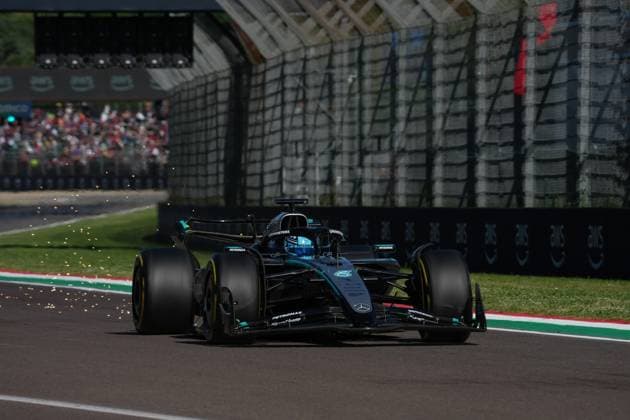 Formula 1 Grand Prix Emilia Romagna 2025 16 05 2025, Autodromo Enzo e Dino Ferrari, Imola, Formula 1 Grand Prix Emilia Romagna 2025 ,in the picture George Russell GBR , Mercedes AMG Petronas Formula One Team nordphotoxGmbHx xBratic nph00250