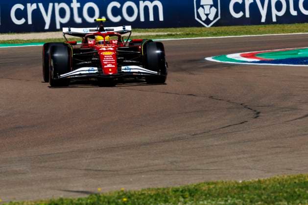 16th May 2025; Autodromo Enzo e Dino Ferrari, Imola, Italy; FIA Formula 1 Emilia Romagna Grand Prix 2025; Free Practice Day; Number 44 Scuderia Ferrari driver Lewis Hamilton during practice 1 at the Emilia Romagna Formula 1  ActionPlus12788398 StephenxBlackberry