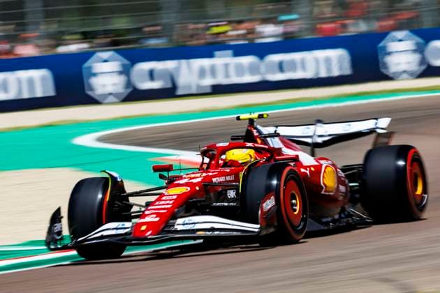 16th May 2025; Autodromo Enzo e Dino Ferrari, Imola, Italy; FIA Formula 1 Emilia Romagna Grand Prix 2025; Free Practice Day; Number 44 Scuderia Ferrari driver Lewis Hamilton during practice 1 at the Emilia Romagna Formula 1  ActionPlus12788399 StephenxBlackberry
