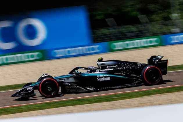 16th May 2025; Autodromo Enzo e Dino Ferrari, Imola, Italy; FIA Formula 1 Emilia Romagna Grand Prix 2025; Free Practice Day; Number 12 Mercedes AMG Petronas driver Andrea Kimi Antonelli during practice 1 at the Emilia Romagna Formula 1  ActionPlus12788388 StephenxBlackberry