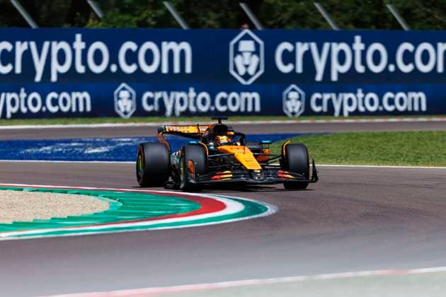 16th May 2025; Autodromo Enzo e Dino Ferrari, Imola, Italy; FIA Formula 1 Emilia Romagna Grand Prix 2025; Free Practice Day; Number 81 McLaren driver Oscar Piastri during practice 1 at the Emilia Romagna Formula 1  ActionPlus12788439 StephenxBlackberry