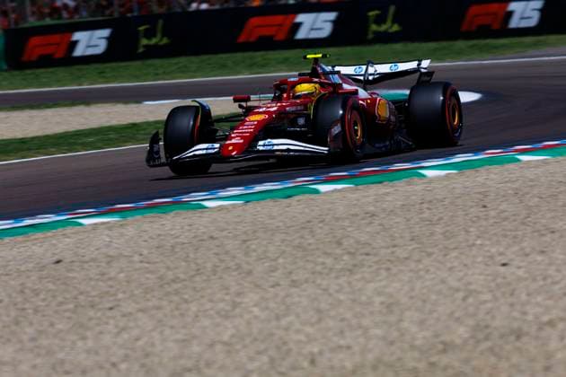 16th May 2025; Autodromo Enzo e Dino Ferrari, Imola, Italy; FIA Formula 1 Emilia Romagna Grand Prix 2025; Free Practice Day; Number 44 Scuderia Ferrari driver Lewis Hamilton during practice 1 at the Emilia Romagna Formula 1  ActionPlus12788460 StephenxBlackberry