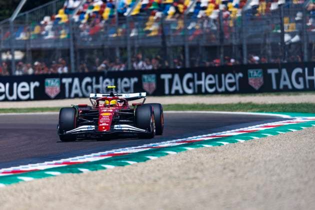 16th May 2025; Autodromo Enzo e Dino Ferrari, Imola, Italy; FIA Formula 1 Emilia Romagna Grand Prix 2025; Free Practice Day; Number 44 Scuderia Ferrari driver Lewis Hamilton during practice 1 at the Emilia Romagna Formula 1  ActionPlus12788463 StephenxBlackberry