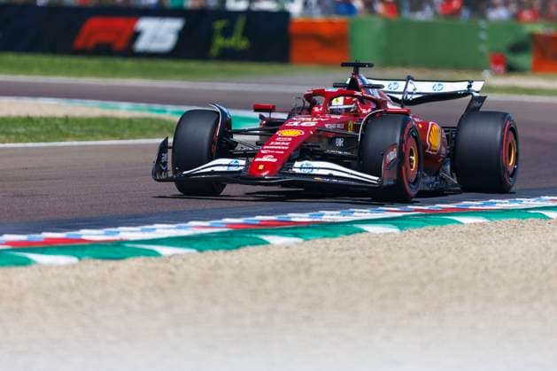 16th May 2025; Autodromo Enzo e Dino Ferrari, Imola, Italy; FIA Formula 1 Emilia Romagna Grand Prix 2025; Free Practice Day; Number 16 Scuderia Ferrari driver Charles Leclerc during practice 1 at the Emilia Romagna Formula 1  ActionPlus12788466 StephenxBlackberry