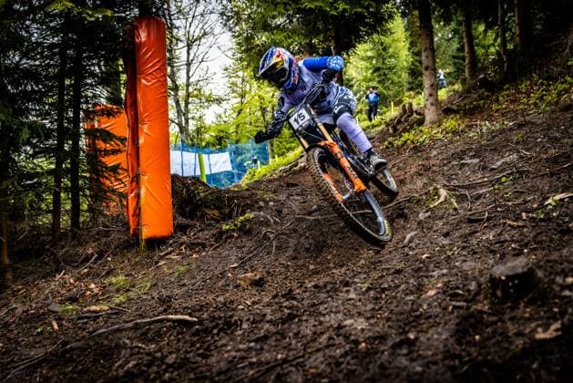 Whoop UCI MTB World Series DHI Worldcup Bielsko BiaÅa HEMSTREET Gracey NORCO RACE DIVISION at Whoop UCI MTB World Series DHI Worldcup Bielsko BiaÅa, 16 05 2025,in Szczyrk,POL Photo Sebastian Sternemann